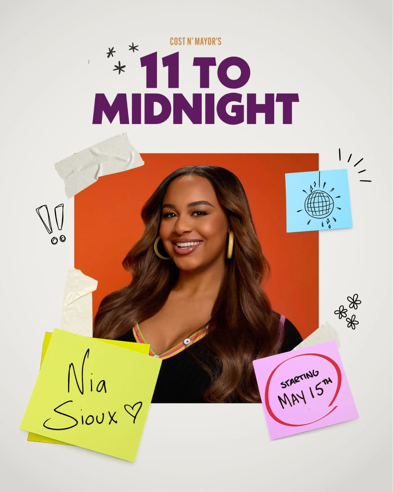 @niasioux takes the #11toMidnight stage for a 3 week limited engagement starting May 15th 🪩✨ Get tickets today!!
