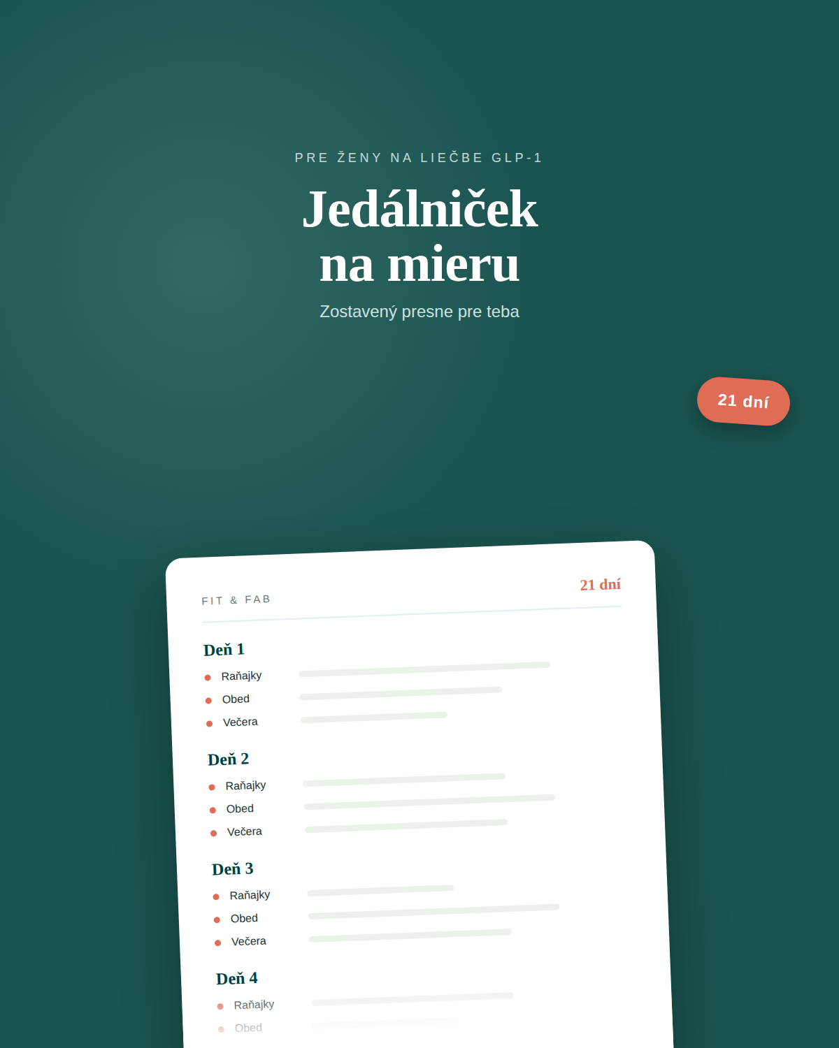 Jedálniček na mieru pri GLP-1 promo