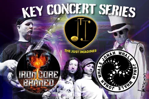 Key Concert Series: Funk & Fury, a Metal Show with Jonah Whale, Iron Core Banned, and The Just Imagines