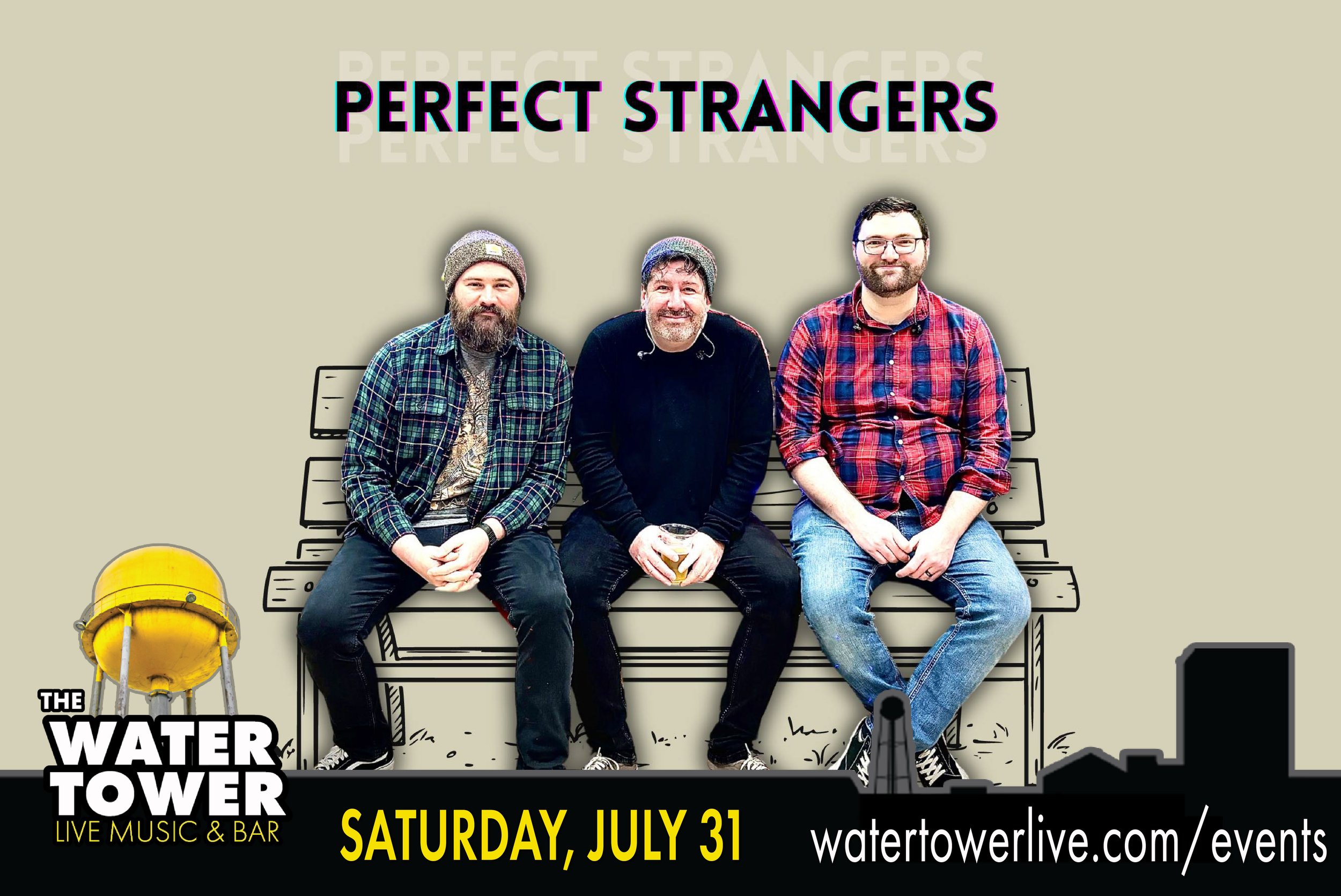 The Water Tower Live at Arnolds Entertainment Center in Oaks Presents: Perfect Strangers