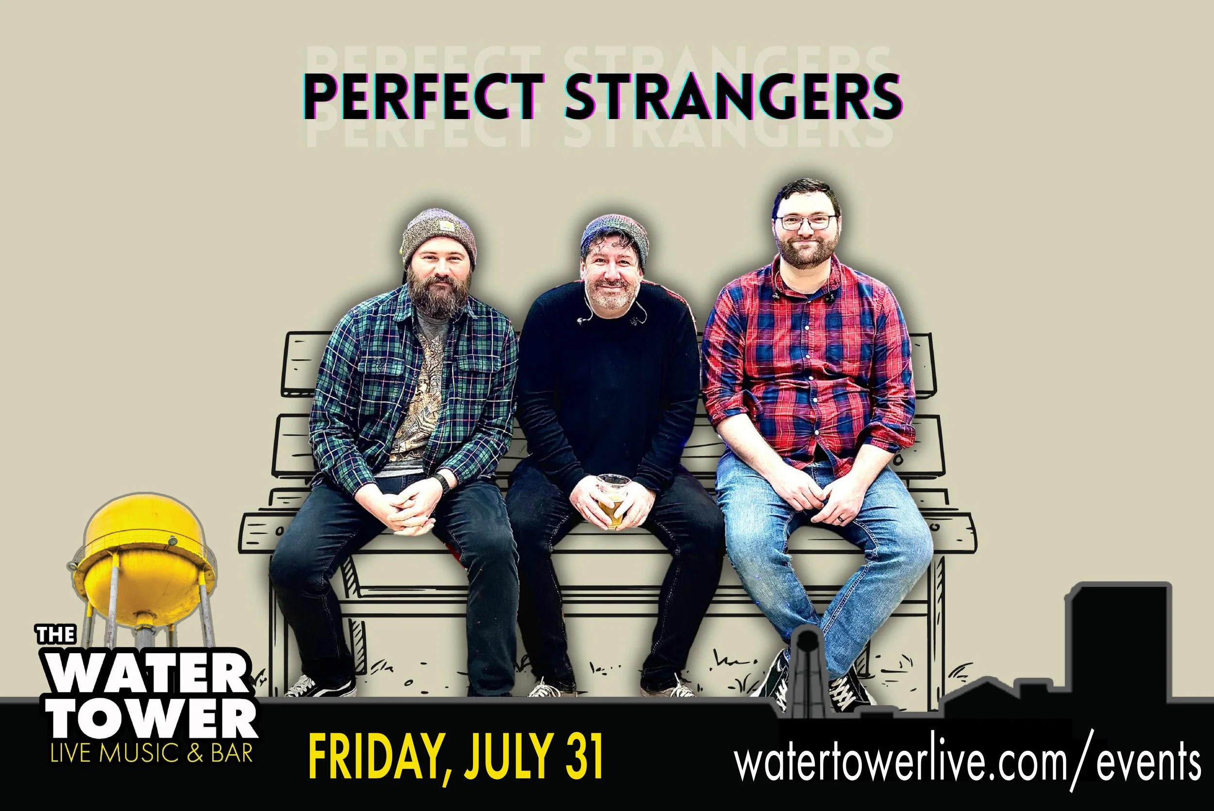 The Water Tower Live at Arnolds Entertainment Center in Oaks Presents: Perfect Strangers