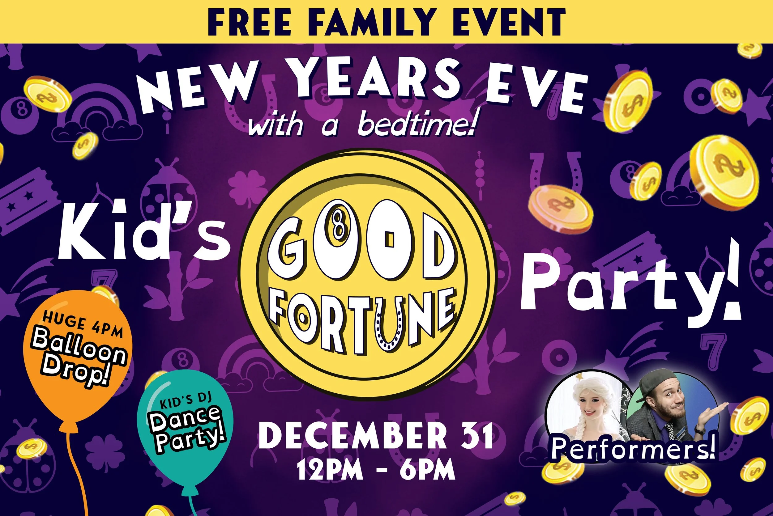 New Years Eve Kid’s Good Fortune Party