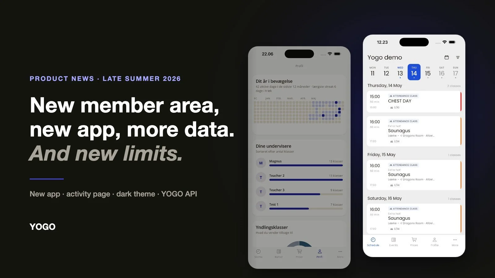 New member area, new app, more data. And new limits.
