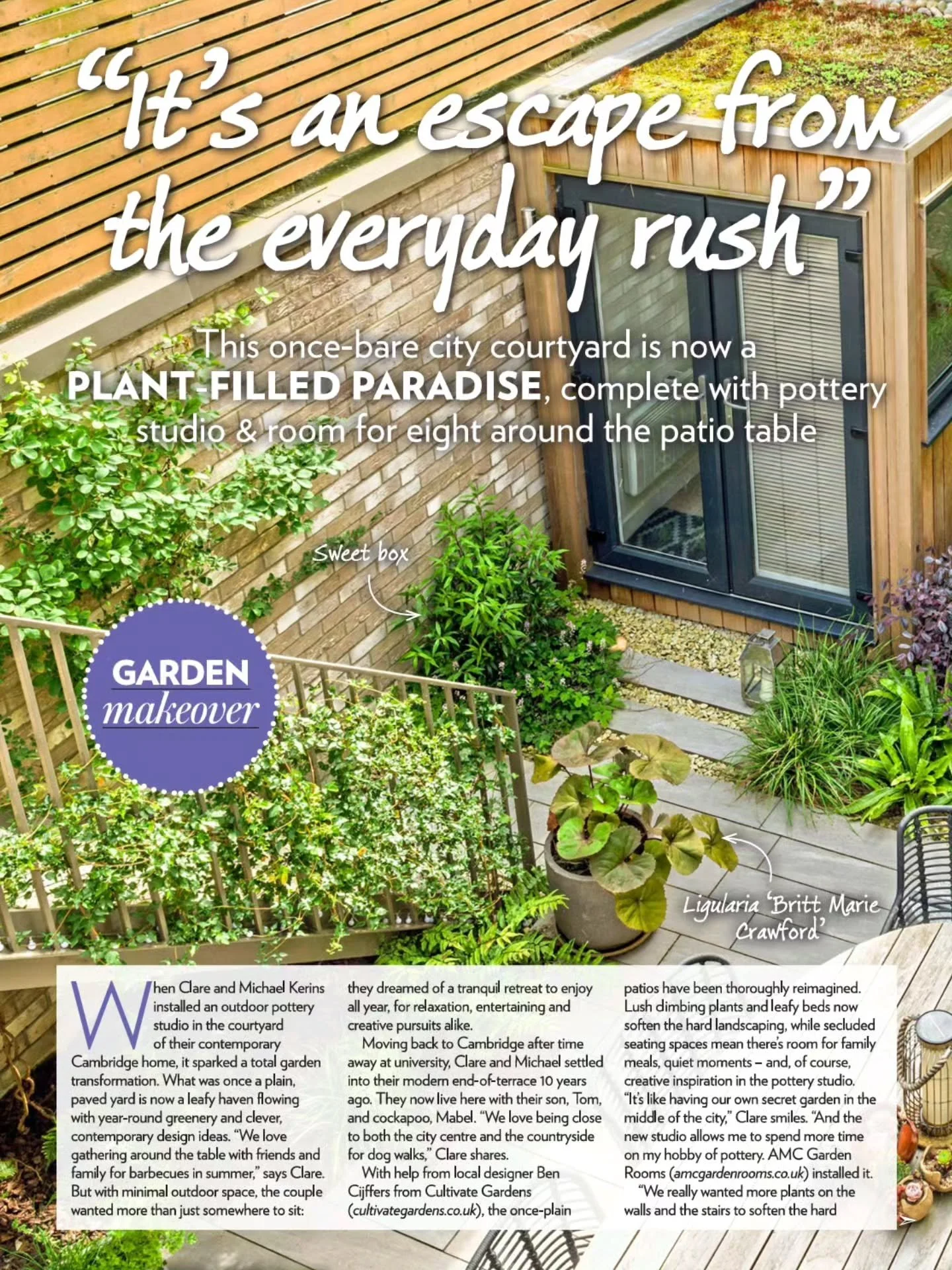 Totally thrilled to have yet another garden featured in @moderngardens magazine 😁 Well done and big thanks to the hardworking and wonderful team at Cultivate 🎉🙌

@portianorthwood