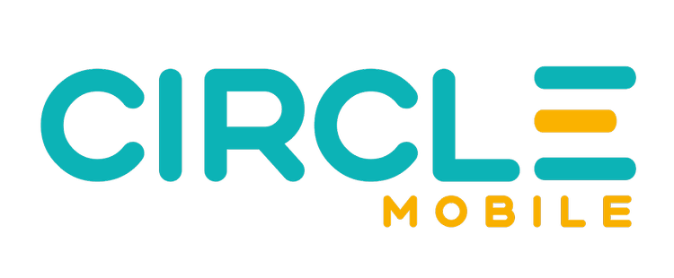Circle Mobile logo with the word 'CIRCLE' in teal and 'MOBILE' in yellow beneath it.