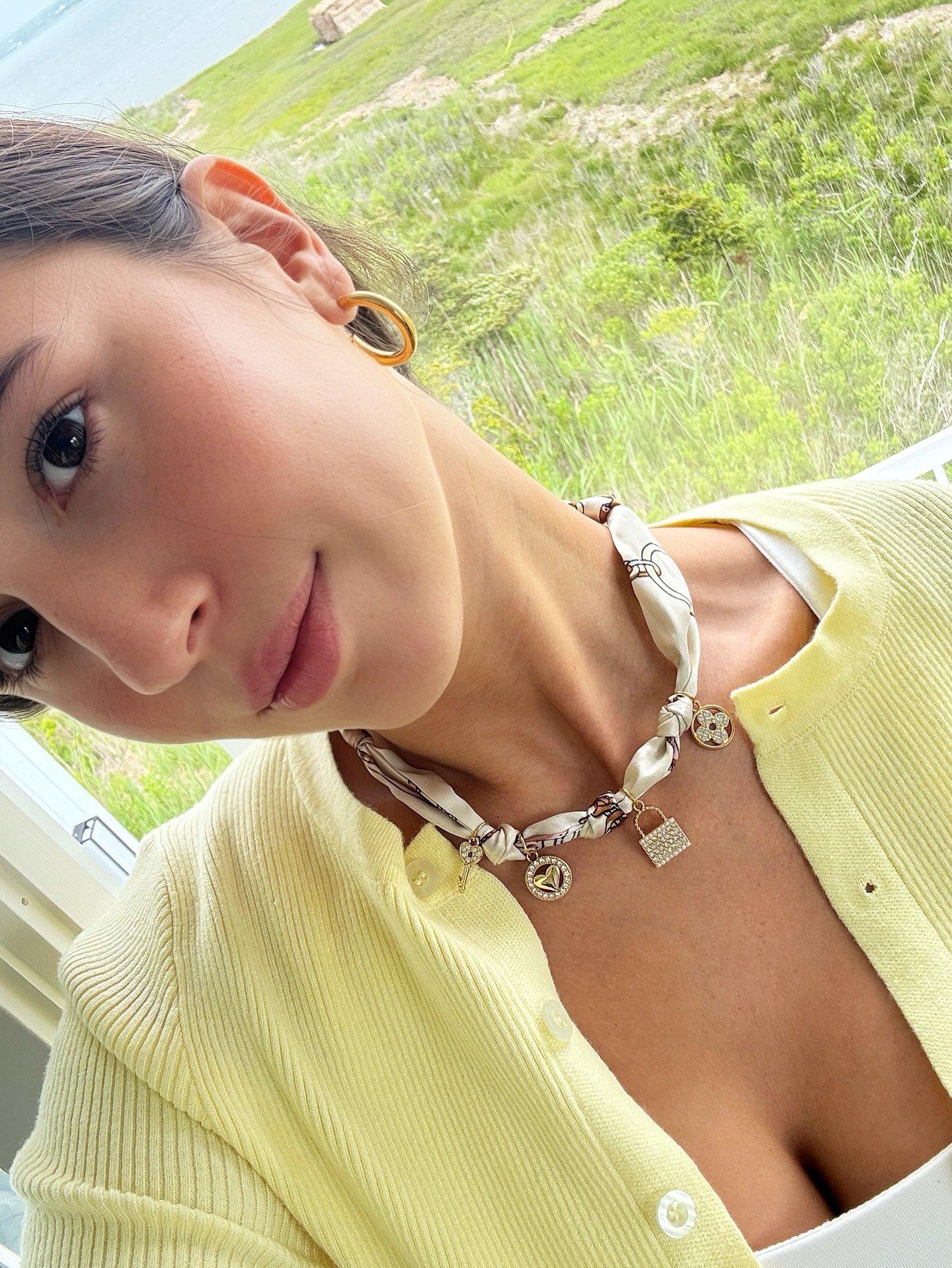 Trending this Summer☀️| Link in bio for the New Charmed Scarf Necklaces!