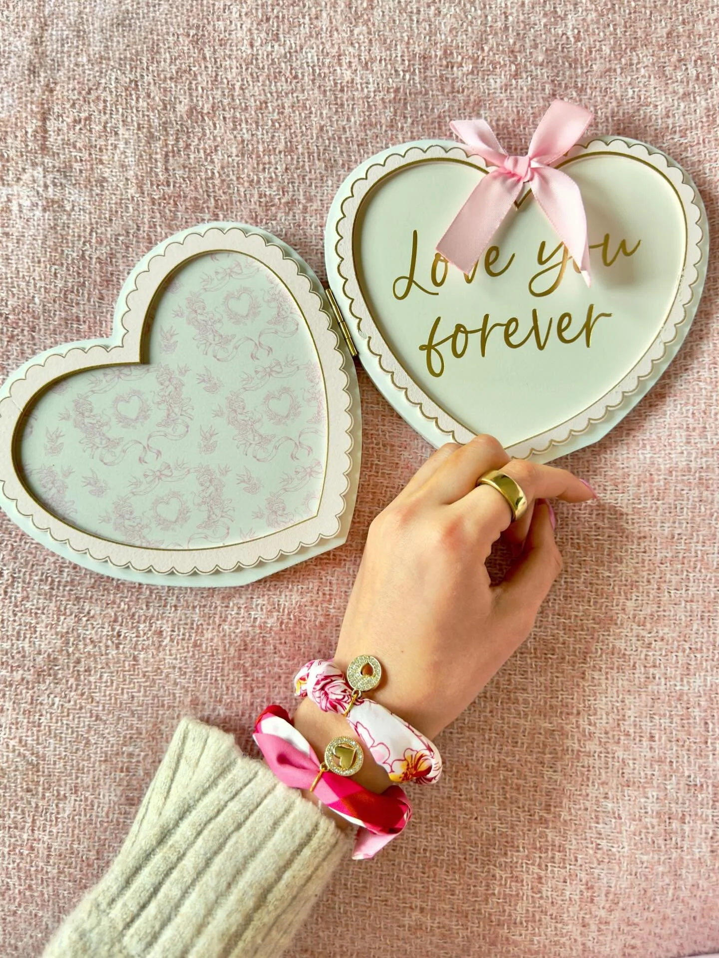 Only a few pieces left in our Valentine's Collection online!! Shop now to get some of your favorites🩷💘