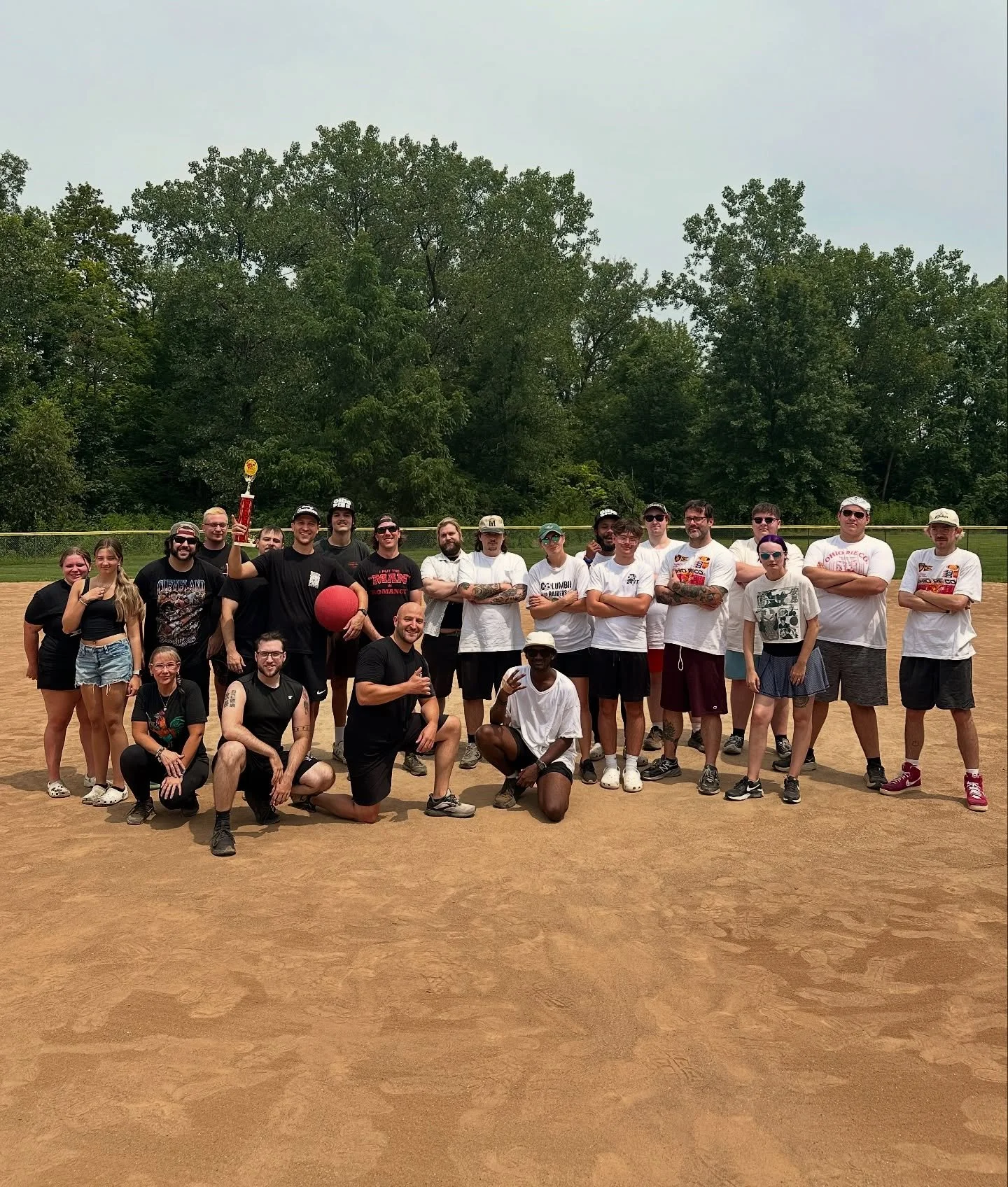 Being closed every Monday gives everyone a nice guaranteed day off to enjoy life and relax.

Today everyone decided to have a little bit more fun and we had a Brunswick vs Parma kickball game.  Brunswick scored 2 in the 9th to win 5-4 and get to keep