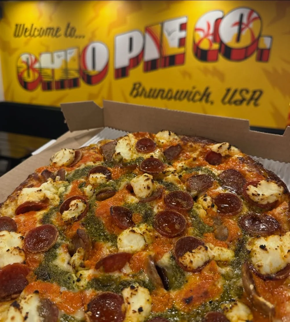 Hate sweet sauce???

Today is your lucky day - the NOT-SO-SWEET VODKA PIE is back!  It has been a very long time because I wanted to make it even better, which we absolutely nailed.

Cheese blend, House Vodka Sauce, pesto, World&rsquo;s Best Pep, sli