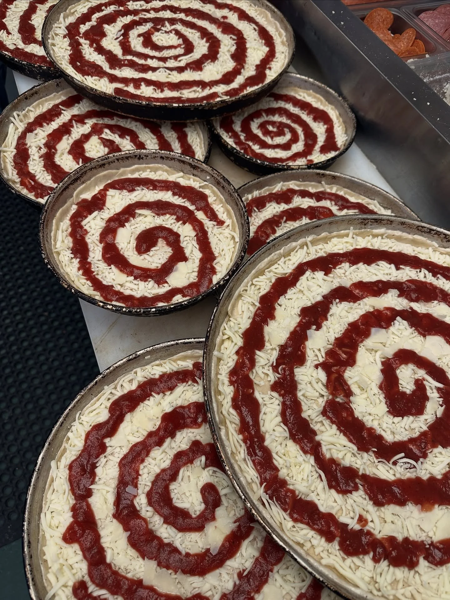 Vodka sauce has been getting all the love lately but sweet sauce will forever be the king.

The right amount, applied to the pizza the right and most fun way possible - as a nod to the GOAT: Angelo&rsquo;s (the Wilkes-barre, PA one - very important t