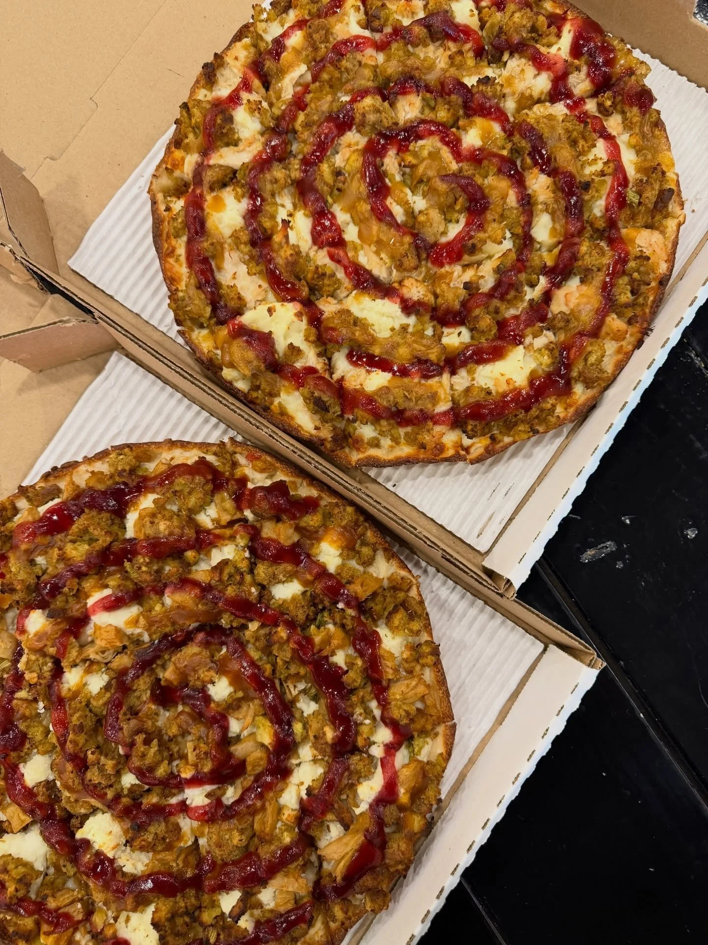 The last guaranteed day for Thanksgiving Pies!  Get your final fix of turkey, stuffing, mashed potatoes, and gravy (with some cranberry on the side). There&rsquo;s a chance we might have some available Tuesday / Wednesday as well, but no promises&hel