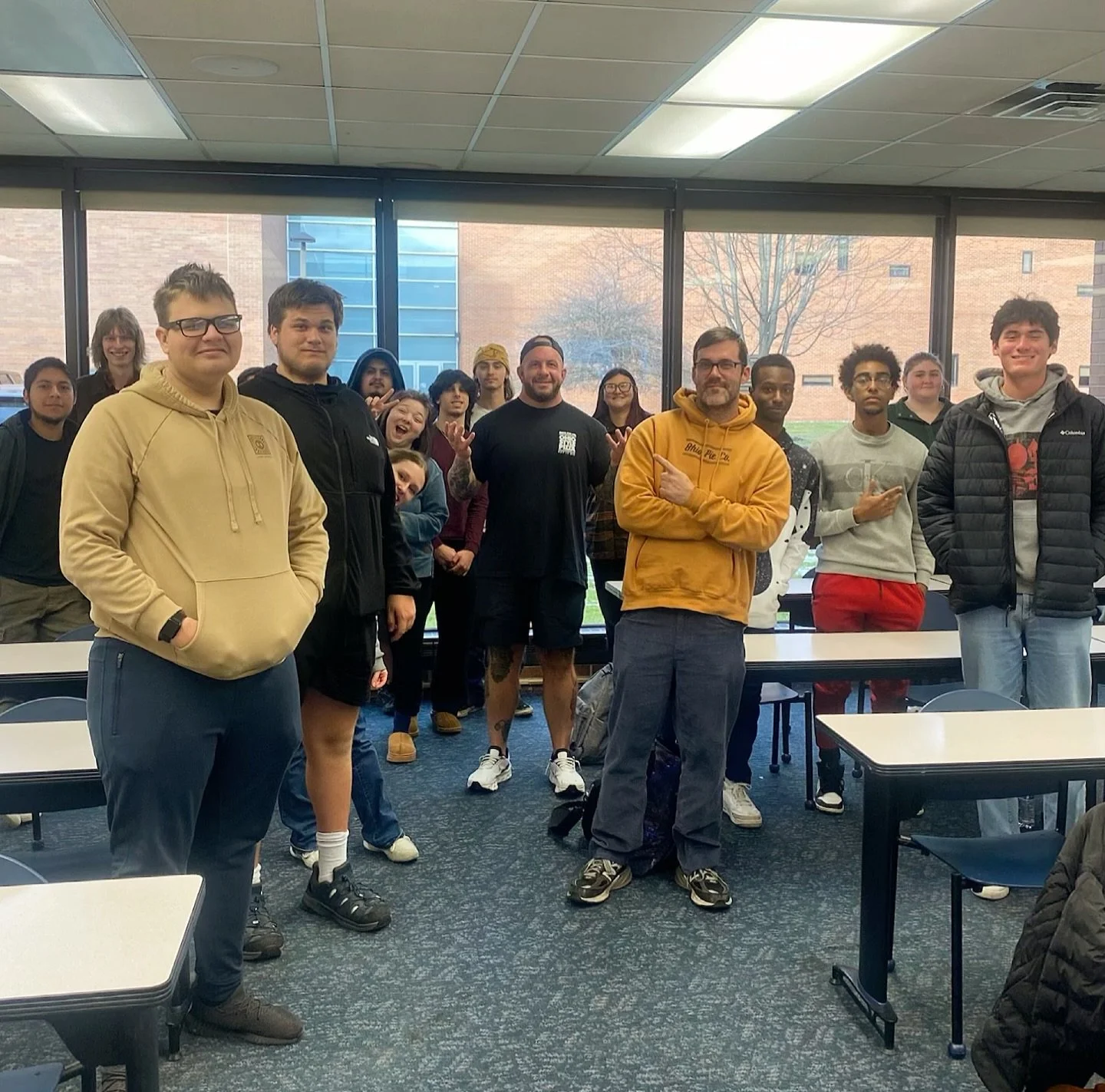 Very fun day at @tric_edu today with @patyears teaching the kids about how following an unconventional path can actually work out just fine.  Neither of us ever really did what we were &ldquo;supposed to&rdquo; and while it drastically delayed us hav