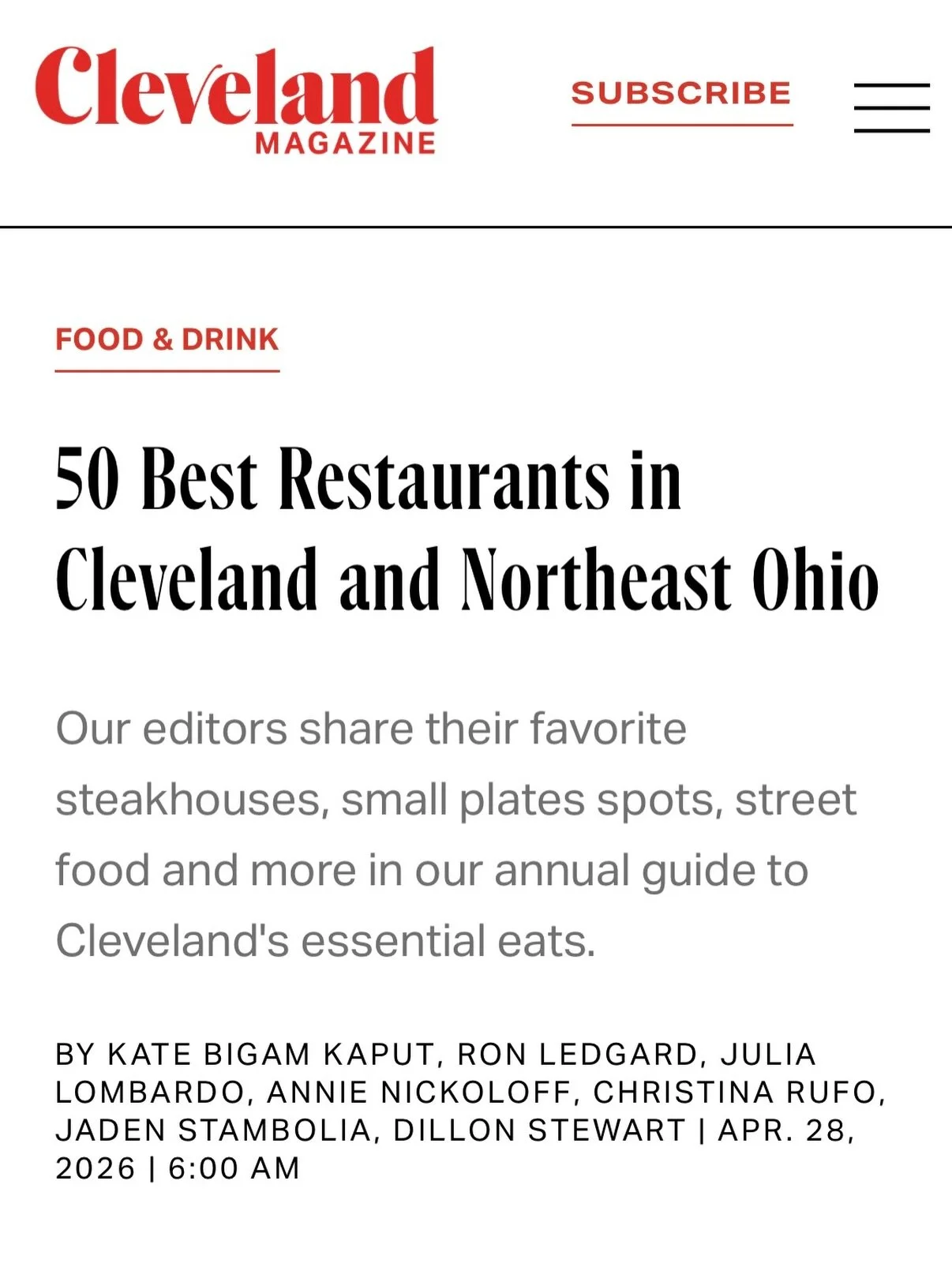 Pretty cool for our little pizza shops to make this big list.  Accolades like this were never a thing I would have ever imagined back in 2019, but thanks to the best crews and customers in the world we keep managing to get mentioned with the best of 