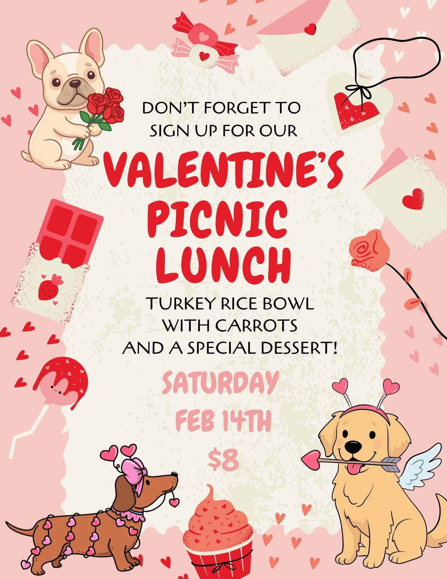 Your dog&rsquo;s love language is&hellip;
✨ food ✨
So get them a Valentine&rsquo;s meal that&rsquo;s paws-itively swoon-worthy!💕🐾

Sign up at the front desk or on the Ruff House app when you reserve your spot at daycare, day stay, or boarding!
