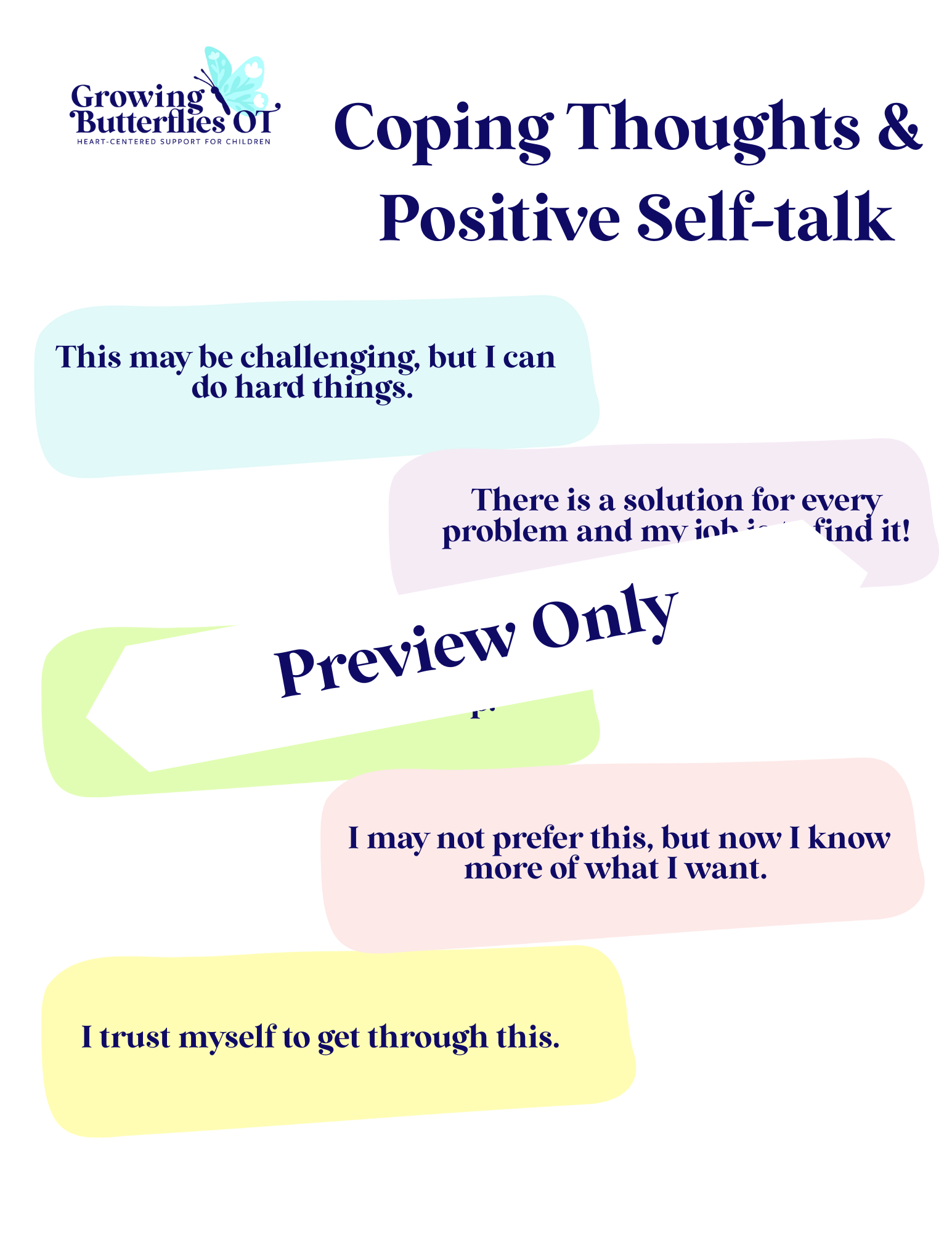 Coping Skills & Positive Self-talk