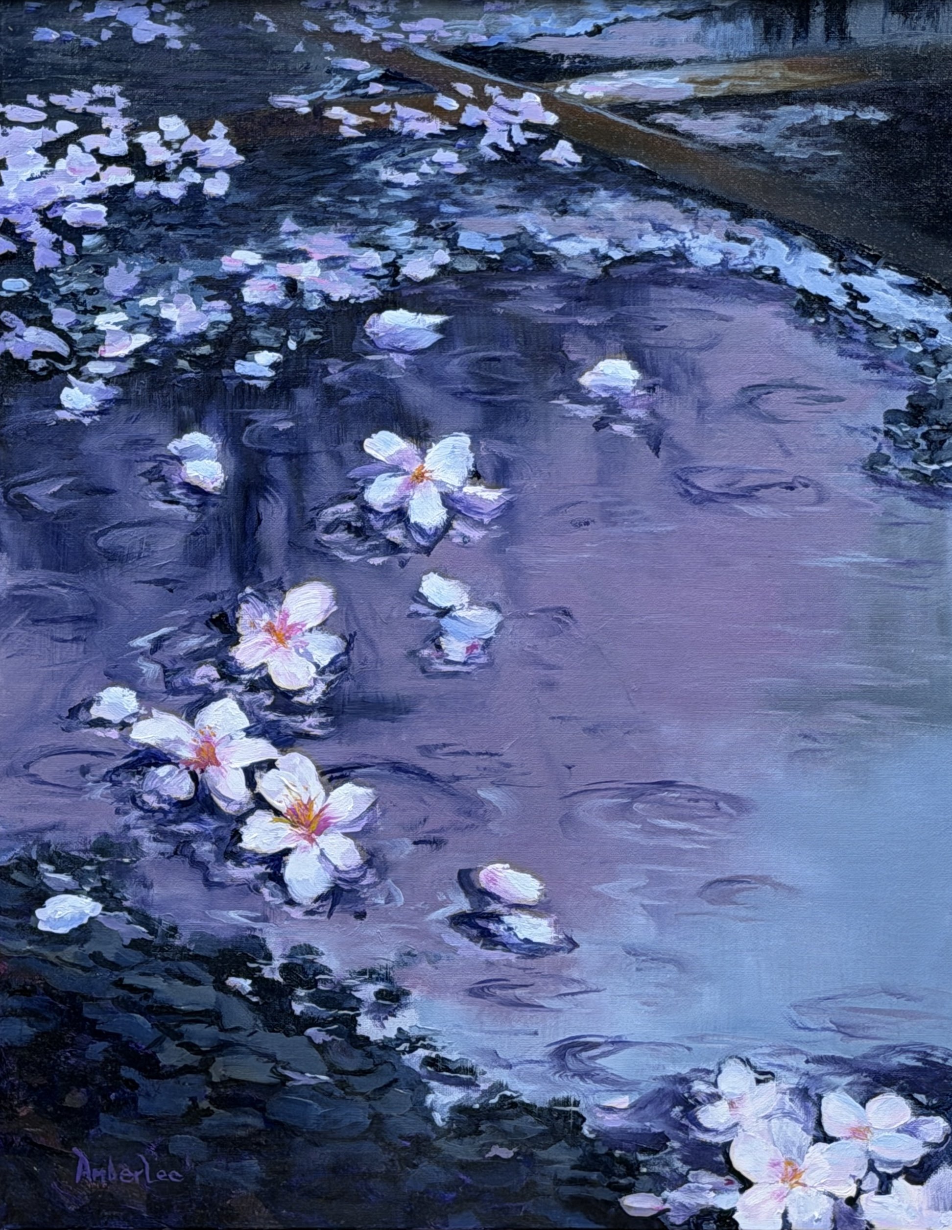 "Transient Bloom", 11x14" oil on linen panel