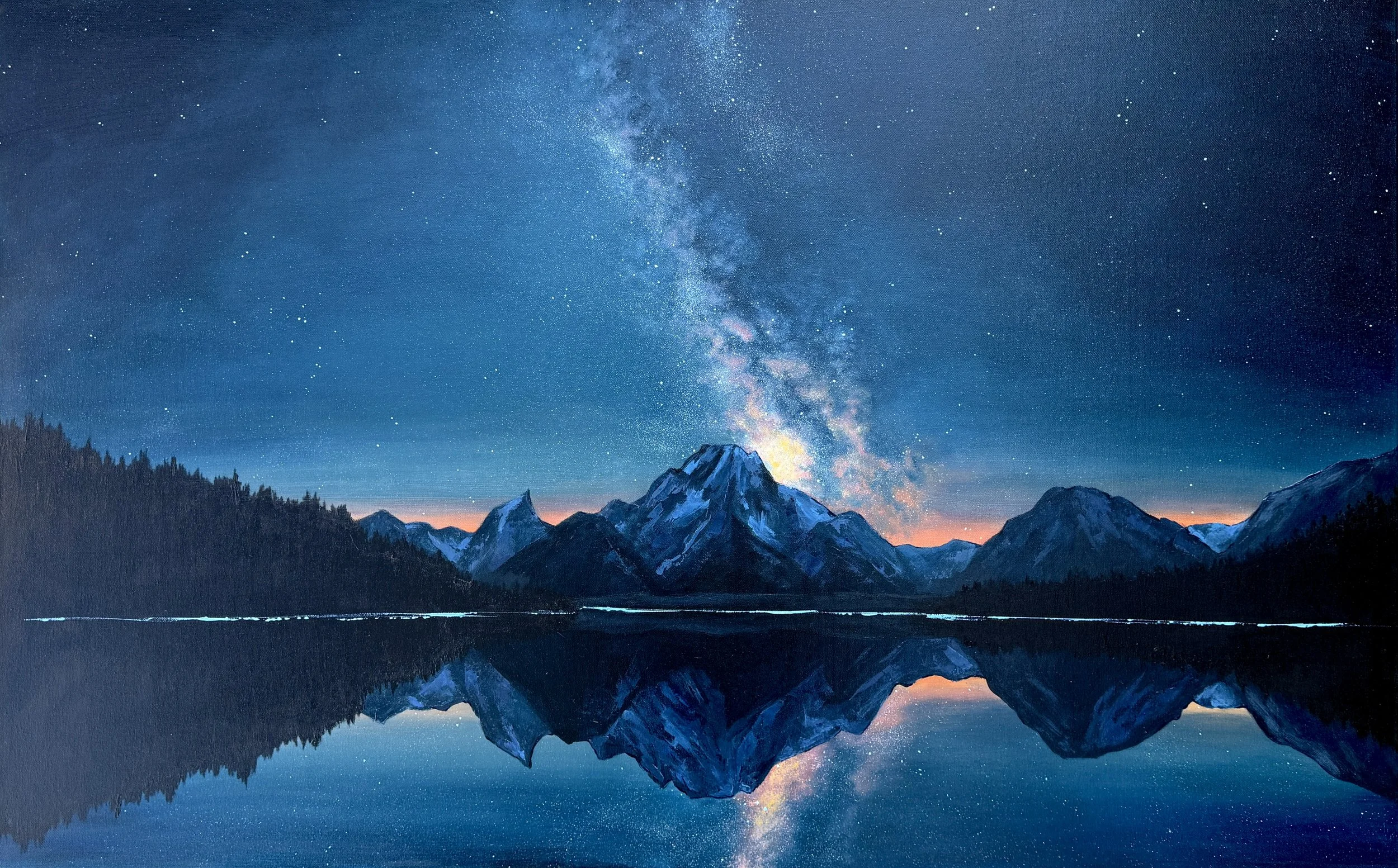 Untitled. Private Commission. 30x48" Oil on gallery wrapped canvas.