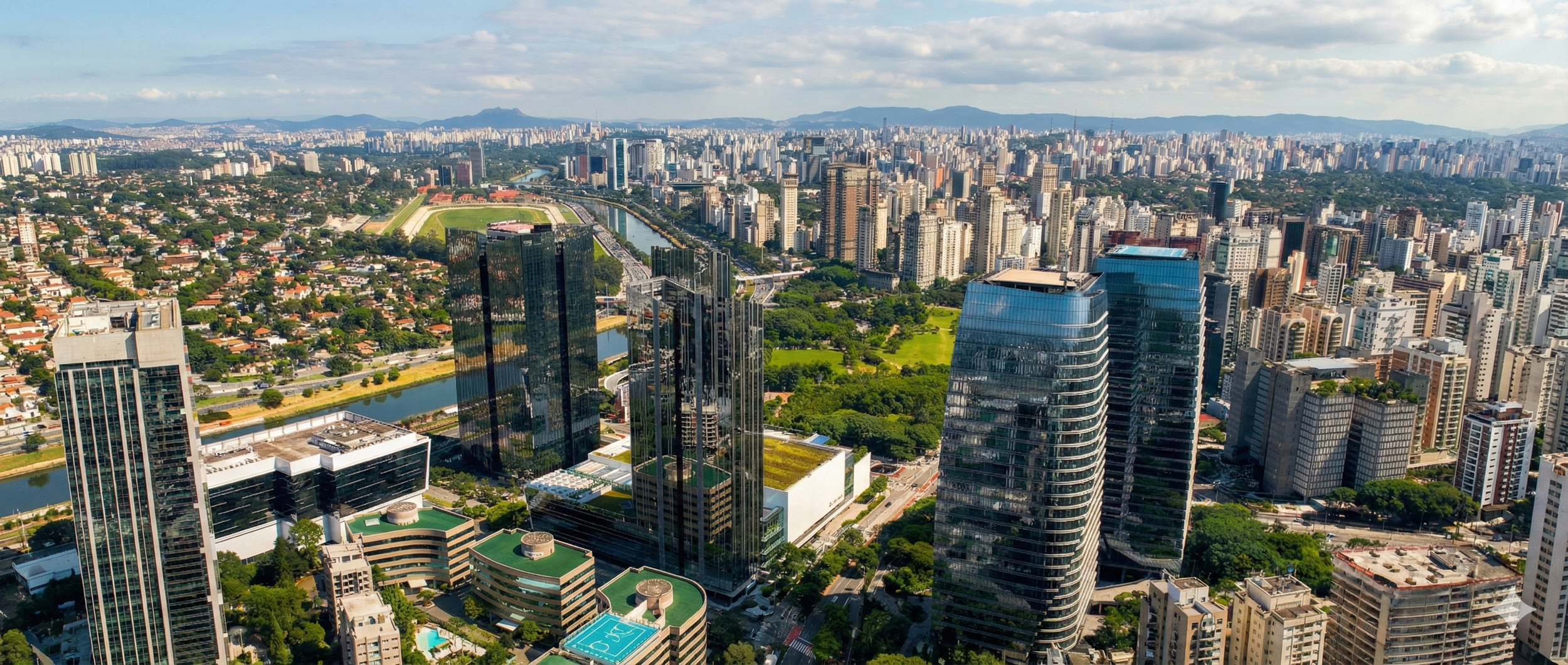 Vista panorâmica marginal pinheiros