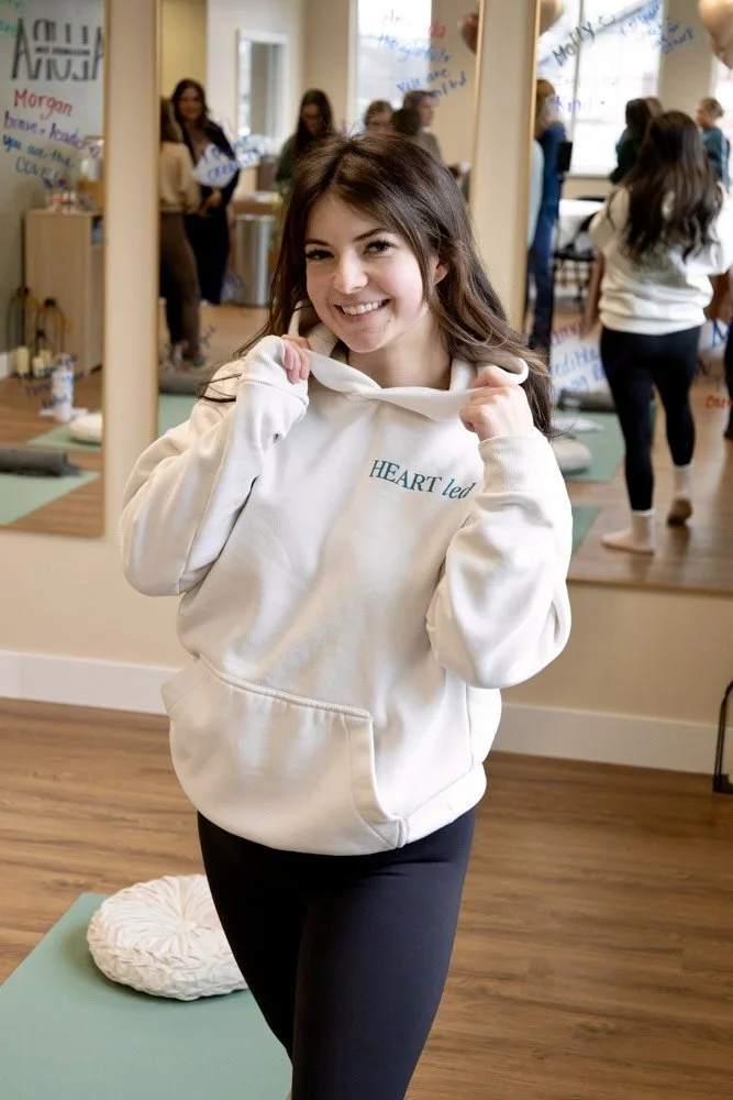 Heart Led Hoodie White