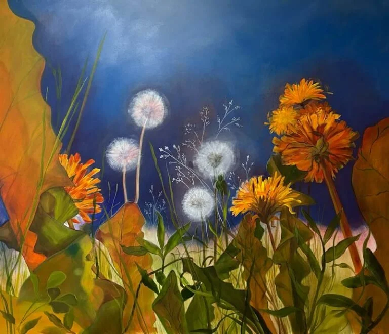 Kristen Amanda. Freyas Lykter. Acrylic on linen canvas.  120 x 150 cm.