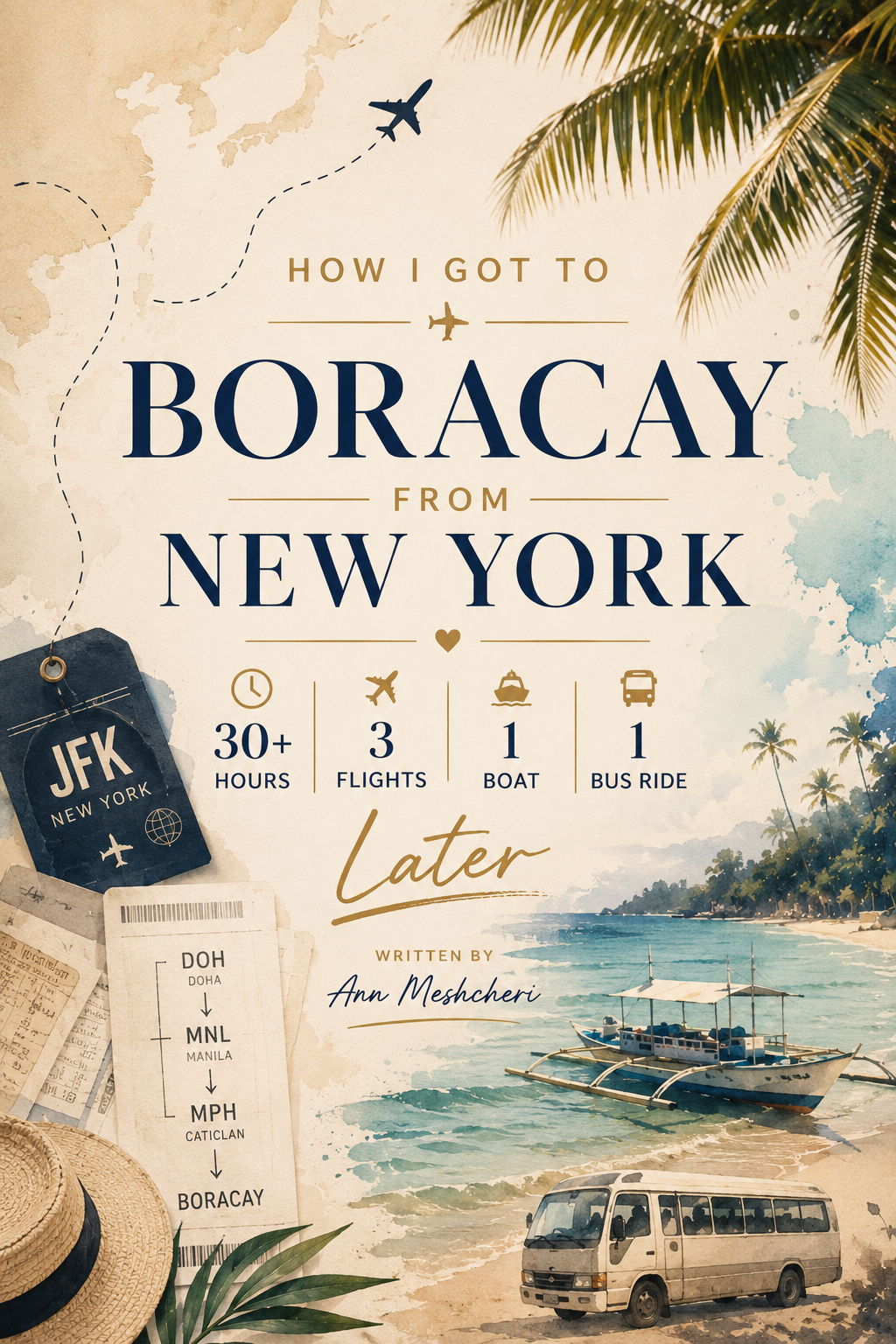 How I Got to Boracay from New York: 30+ Hours, 3 Flights, 1 Boat &amp; 1 Bus Ride Later