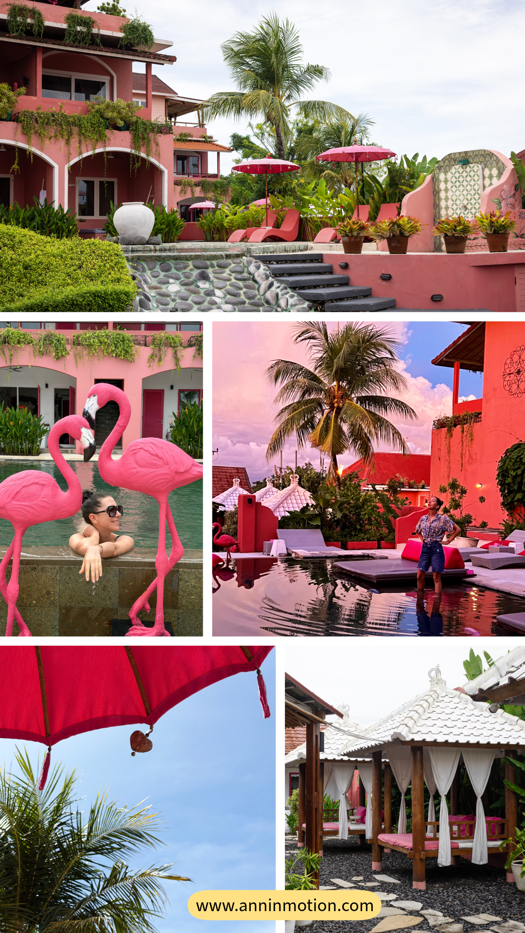 Pink Coco Uluwatu — a stylish adults-only boutique hotel in Bali, defined by bold pink architecture, rich tropical colors, serene pool areas, and effortless lifestyle moments. A place that feels as good as it looks.