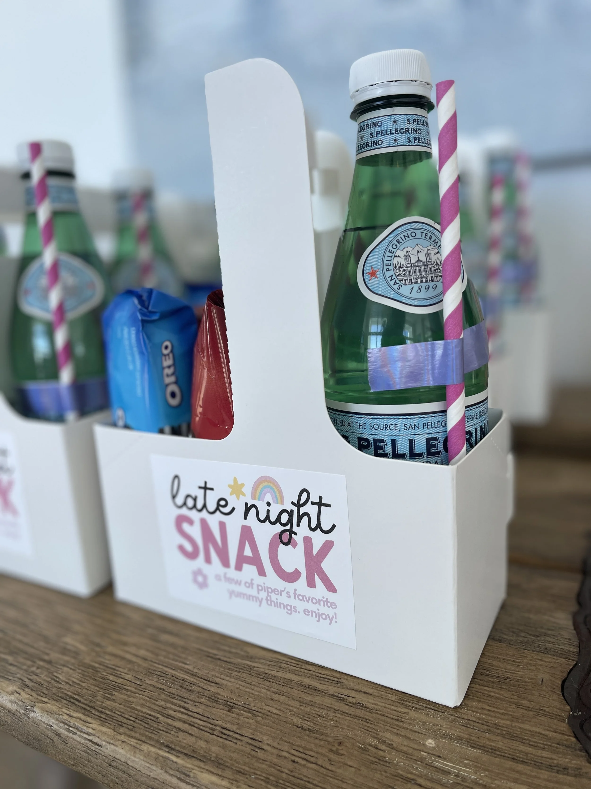 Guests left the event with "Late Night Snacks"