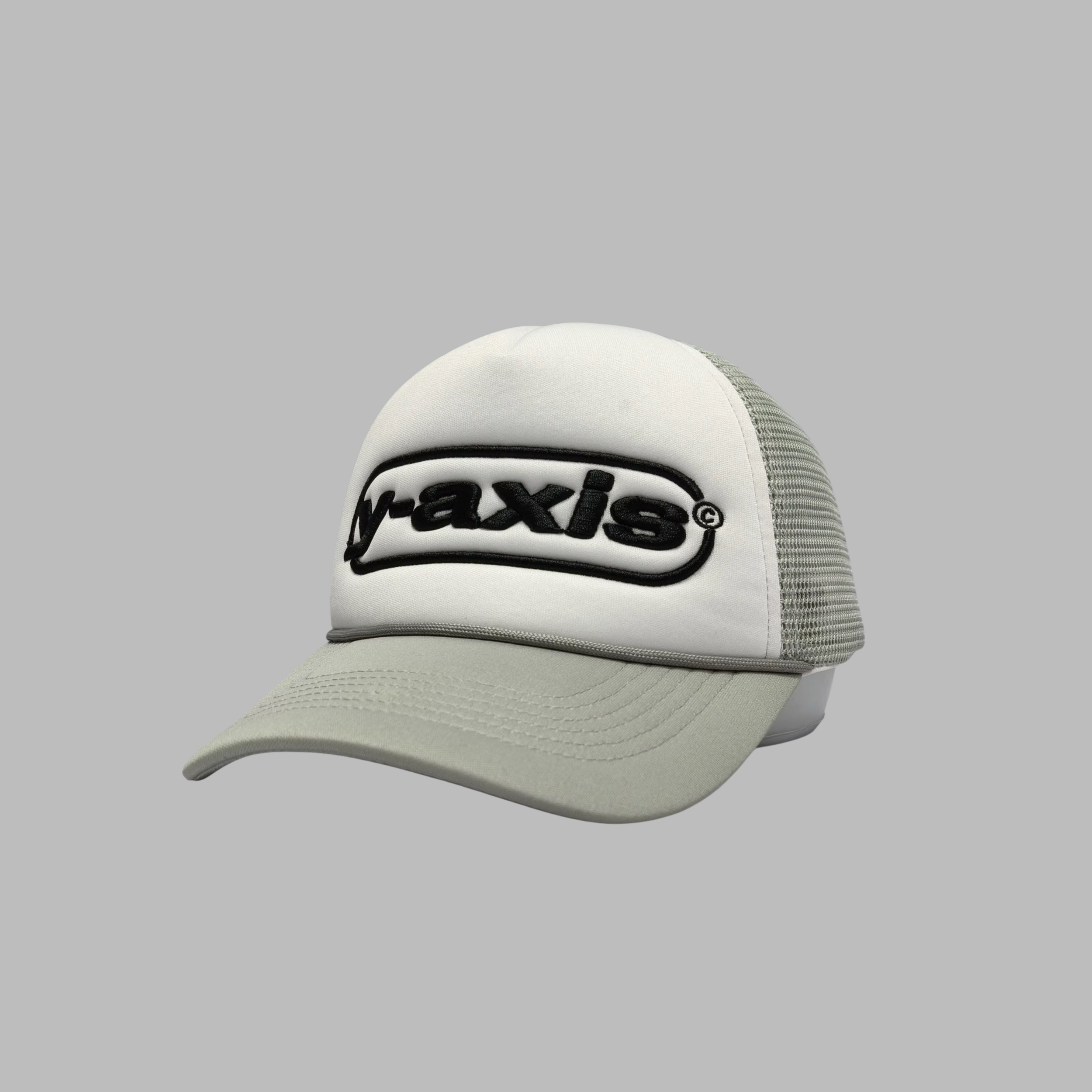 Y-Axis Grey Origin Logo Trucker Hat