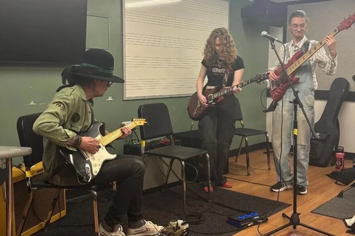 Rehearsal with Earl Slick. 2026.