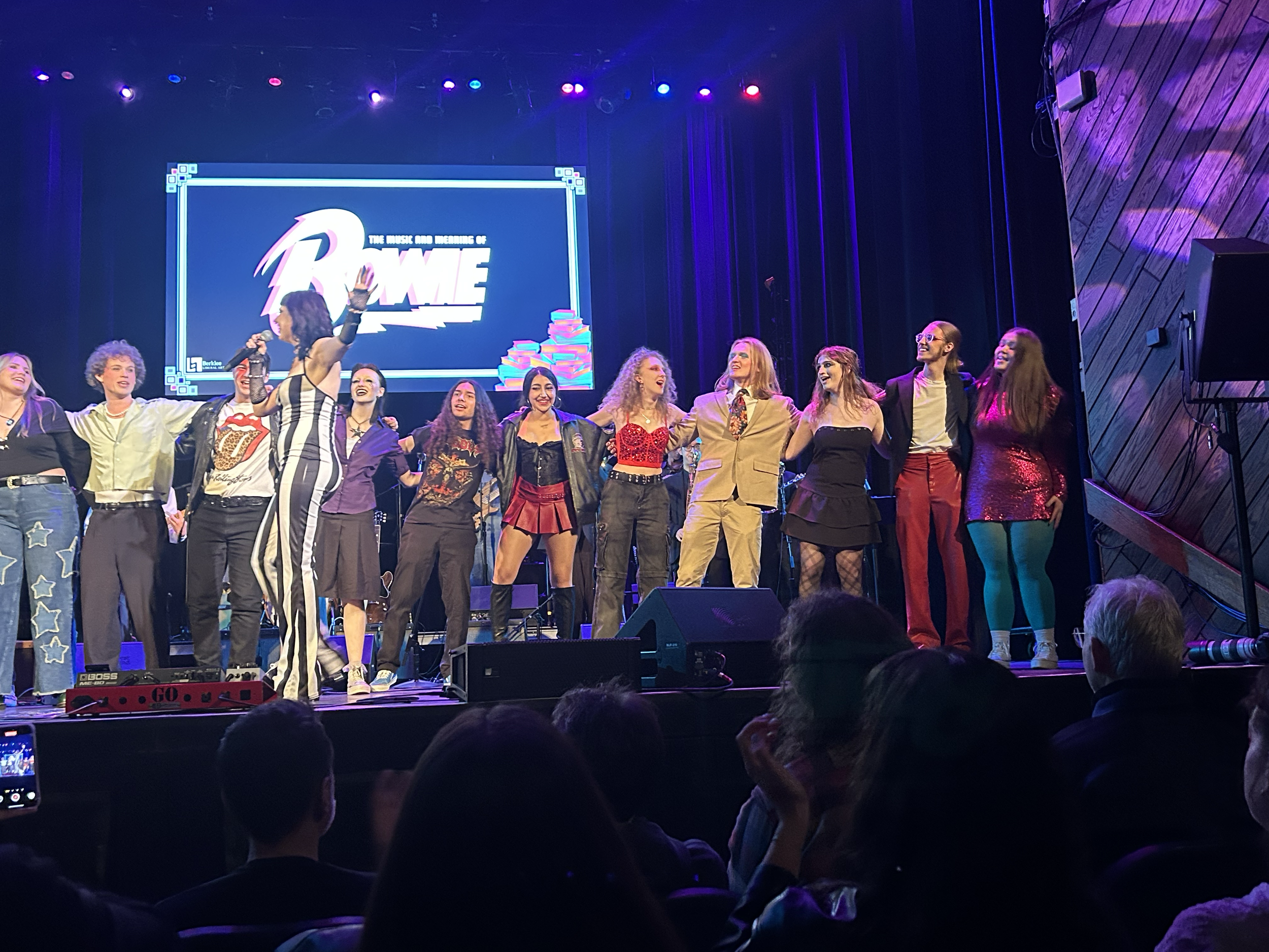 During "Five Years" for David Bowie: Music and Meaning. 2025. (Photo by Berklee College)