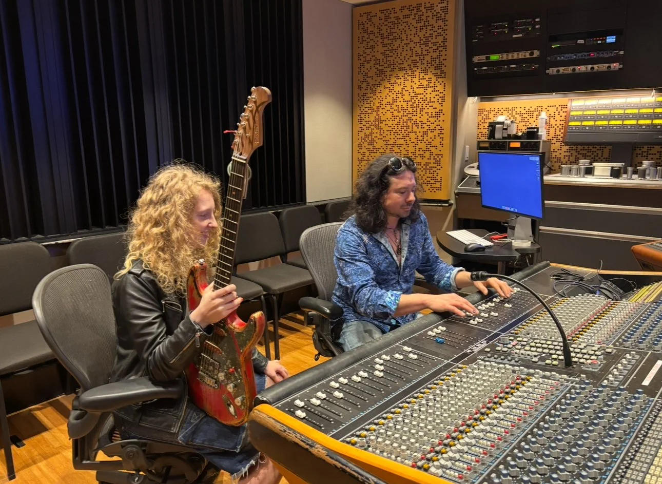In the studio at Berklee. 2025.