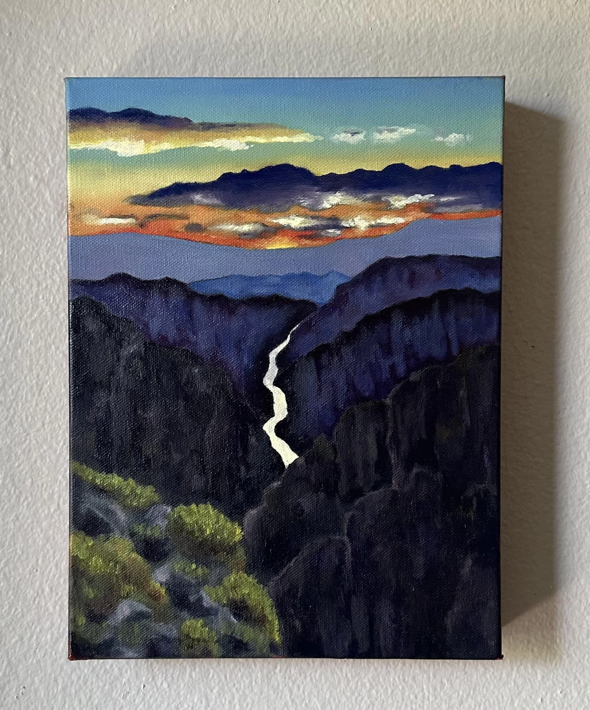 Sunset Over Gunnison
oil on canvas, 2024 
9" x 12"