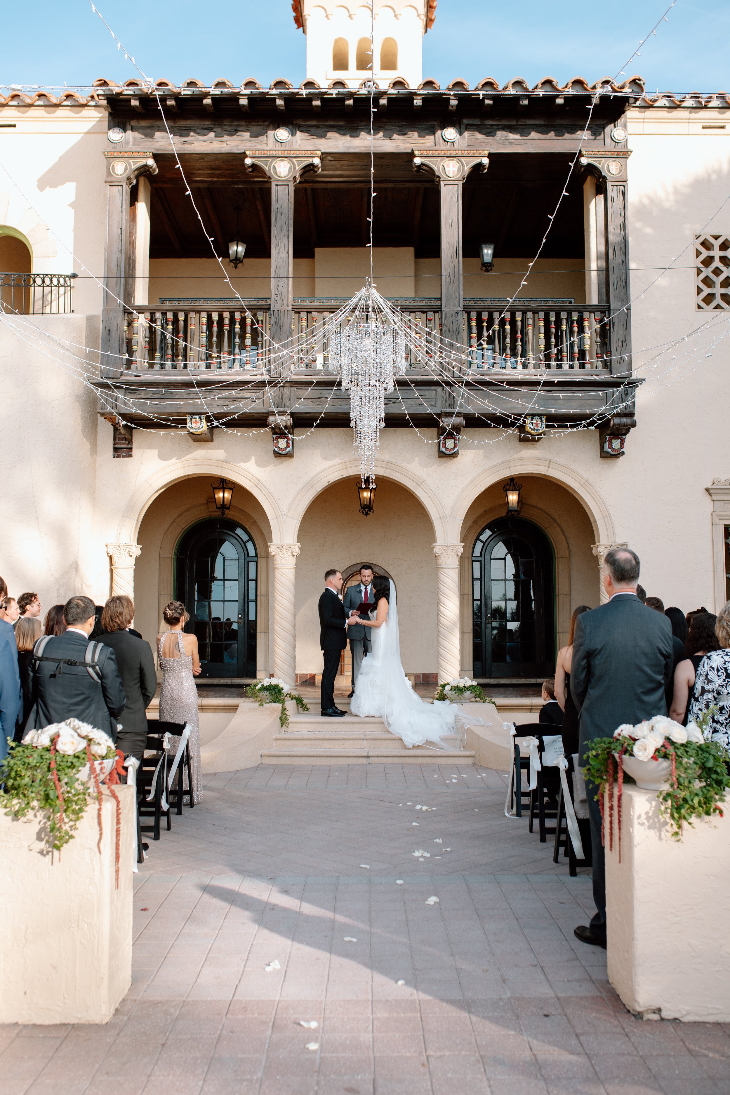 bride and groom with magical wedding at the crosley estate in florida
