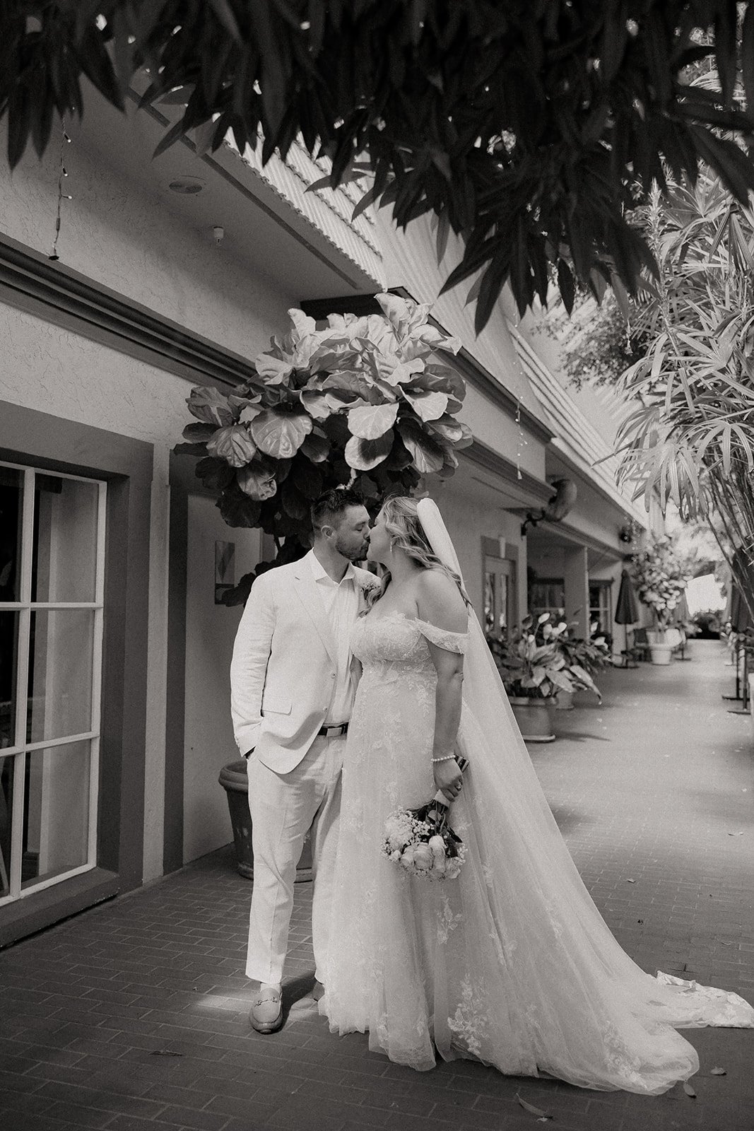 Modern wedding ceremony venue featuring minimalist decor and natural light.