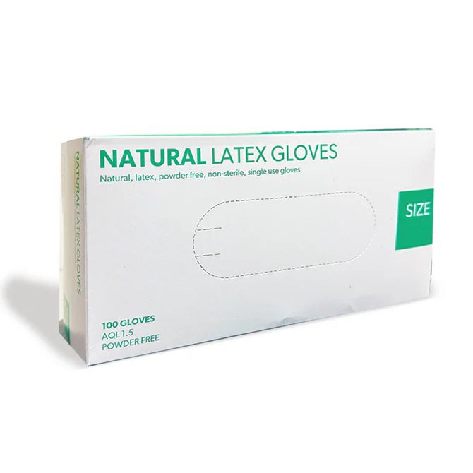 Natural Powder Free Latex Gloves- Pack of 100 2.jpg