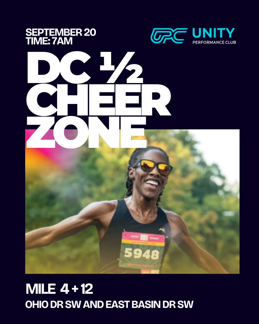 DC 1/2 Cheer Zone Mile 4 + 12