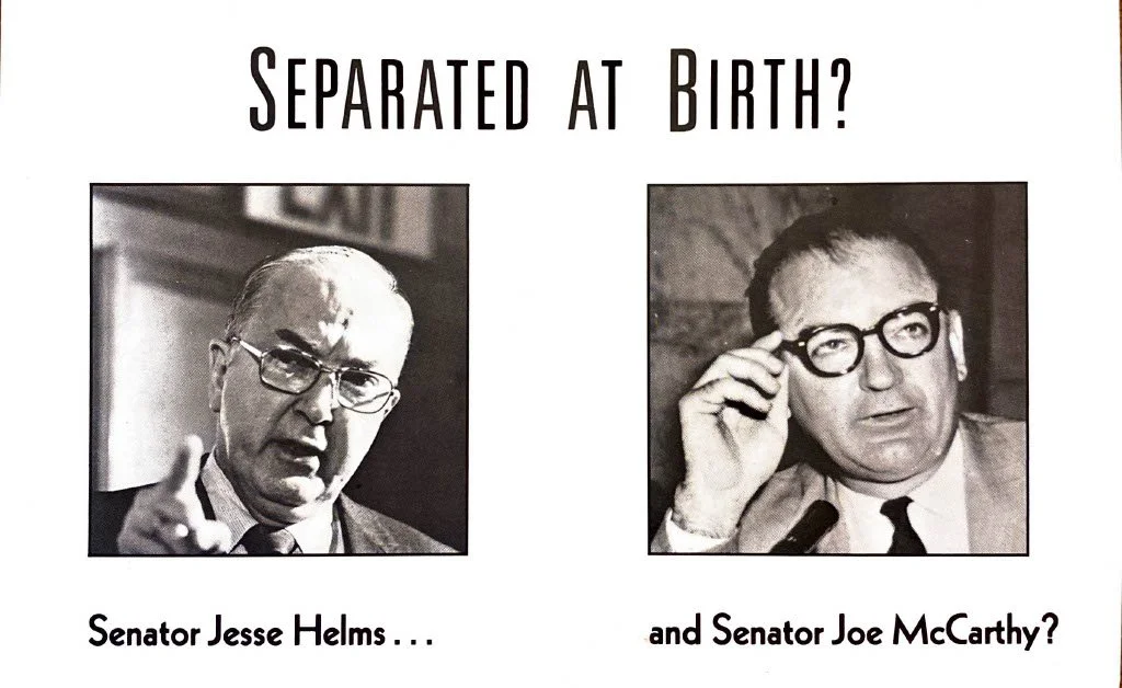 GET SMART Postcard, Helms/McCarthy Separated at Birth