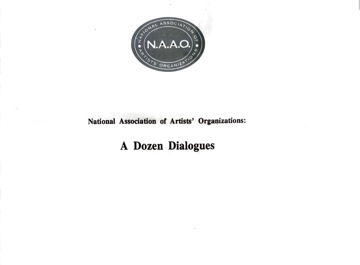 NAAO Report: A Dozen Dialogues, produced by Roberto Bedoya &amp; Victoria Reis, May 1997