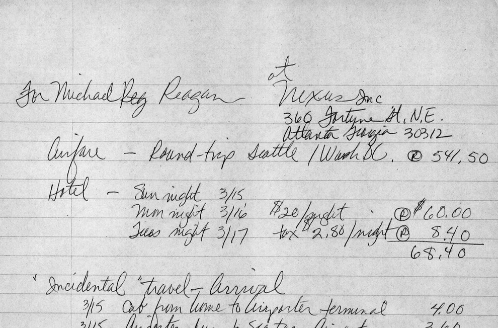 Nexus Meeting of Larger Artist Spaces, 1981. Notes by Anne Focke