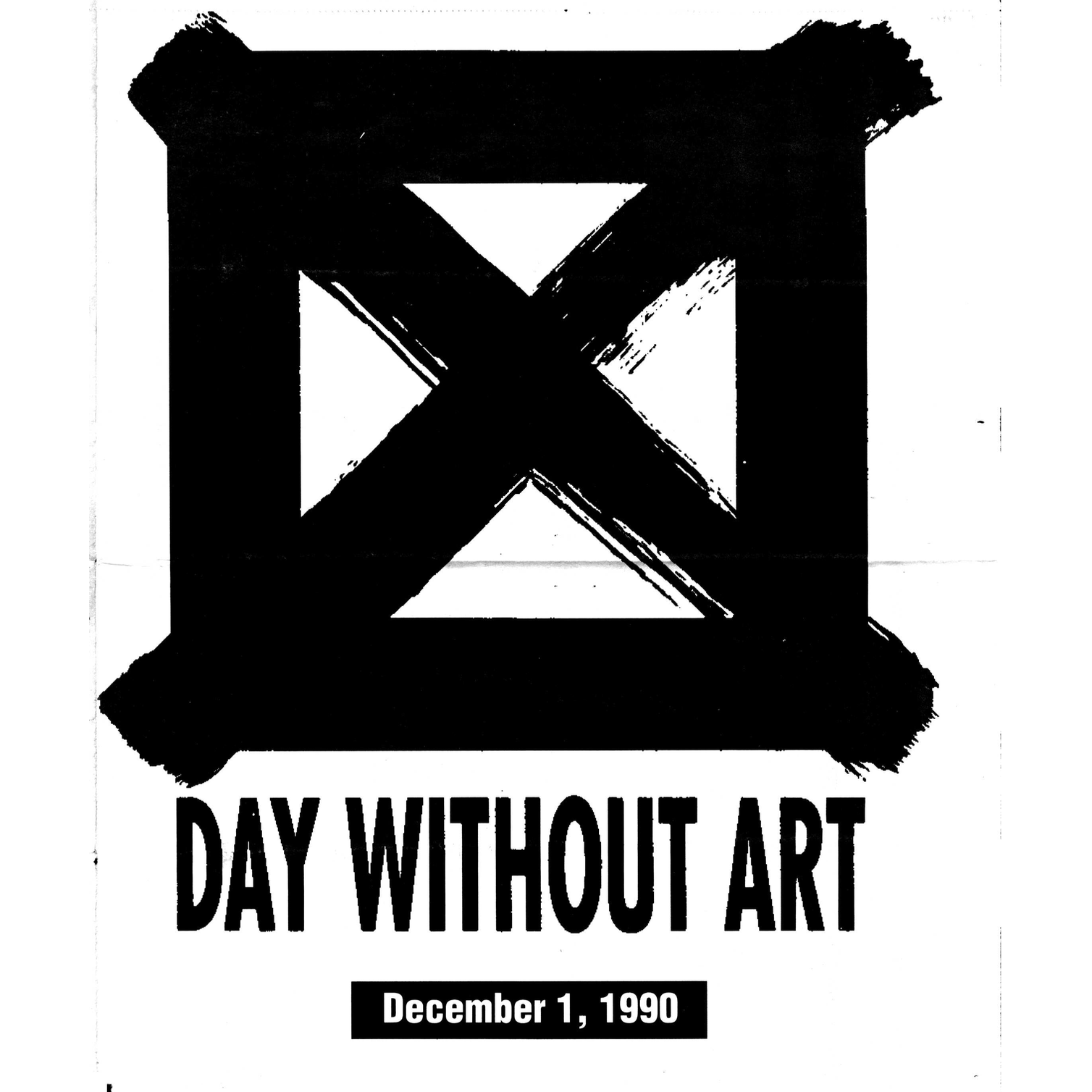 Day Without Art and Inventory Format Form, 1990
