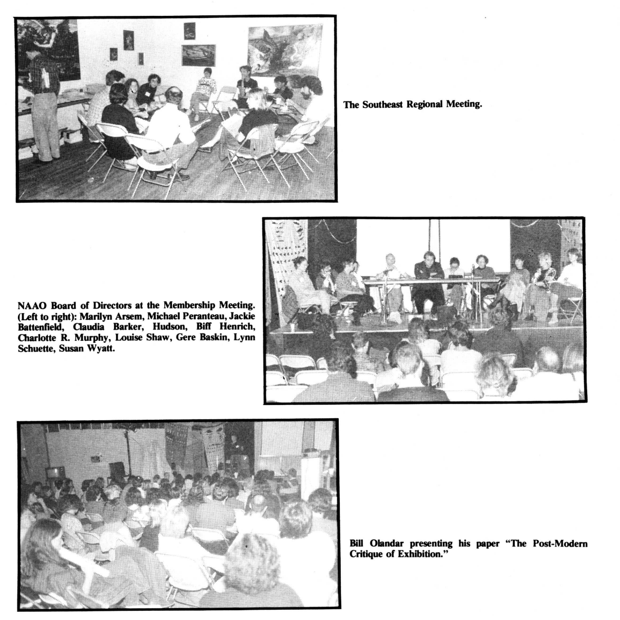NAAO Untitled (Conference), Buffalo, NY, 1986: Post-Conference Special FLASH Report 