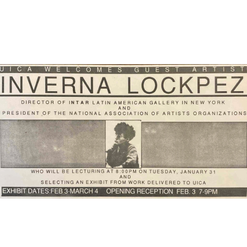 UICA Welcomes Guest Artist Inverna Lockpez