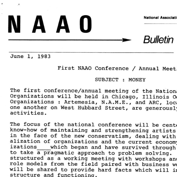 NAAO Bulletin Volume I Issue IV – June 1, 1983