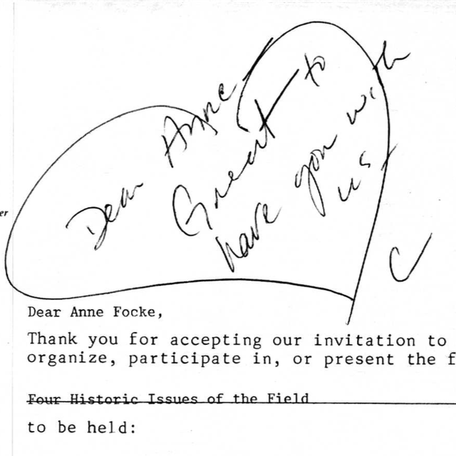 NAAO at LACE National Conference, Los Angeles, 1988: Planning Correspondence 