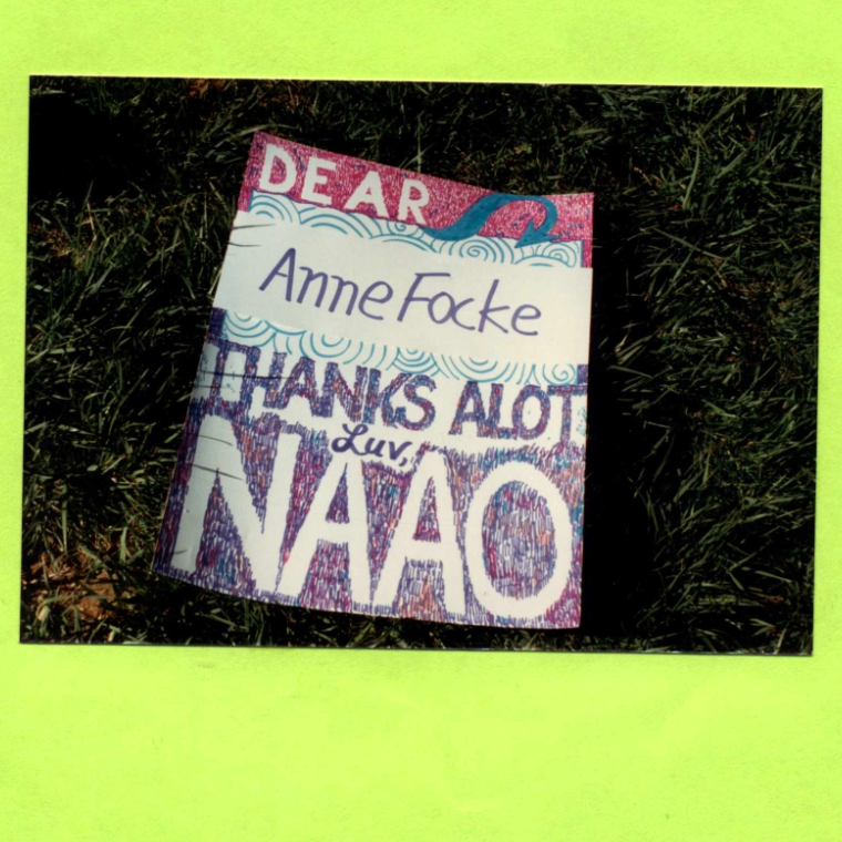 Dear Anne Focke, Thanks A Lot, Luv, NAAO