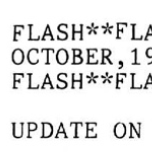 NAAO Flash – October 1988