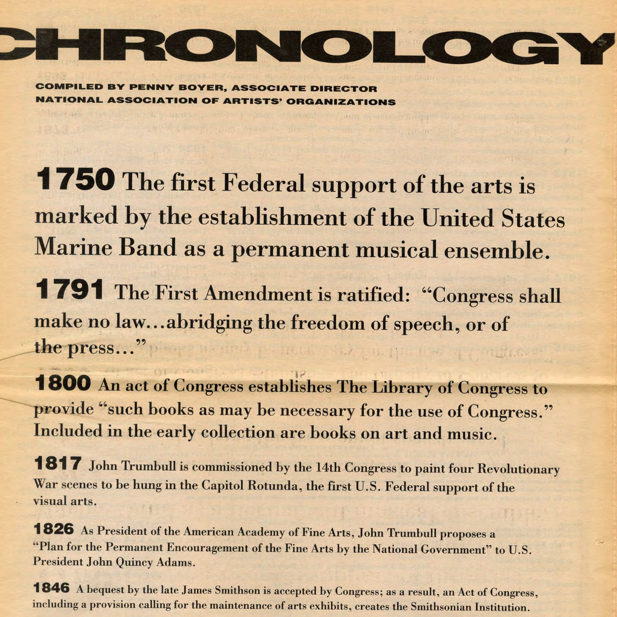NAAO Bulletin (NAAO Chronology) – August-September 1992