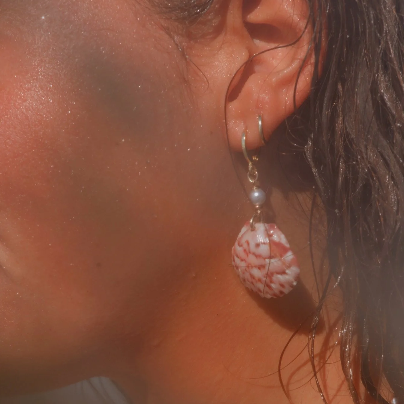 Captiva Scallop Hoop Earring
