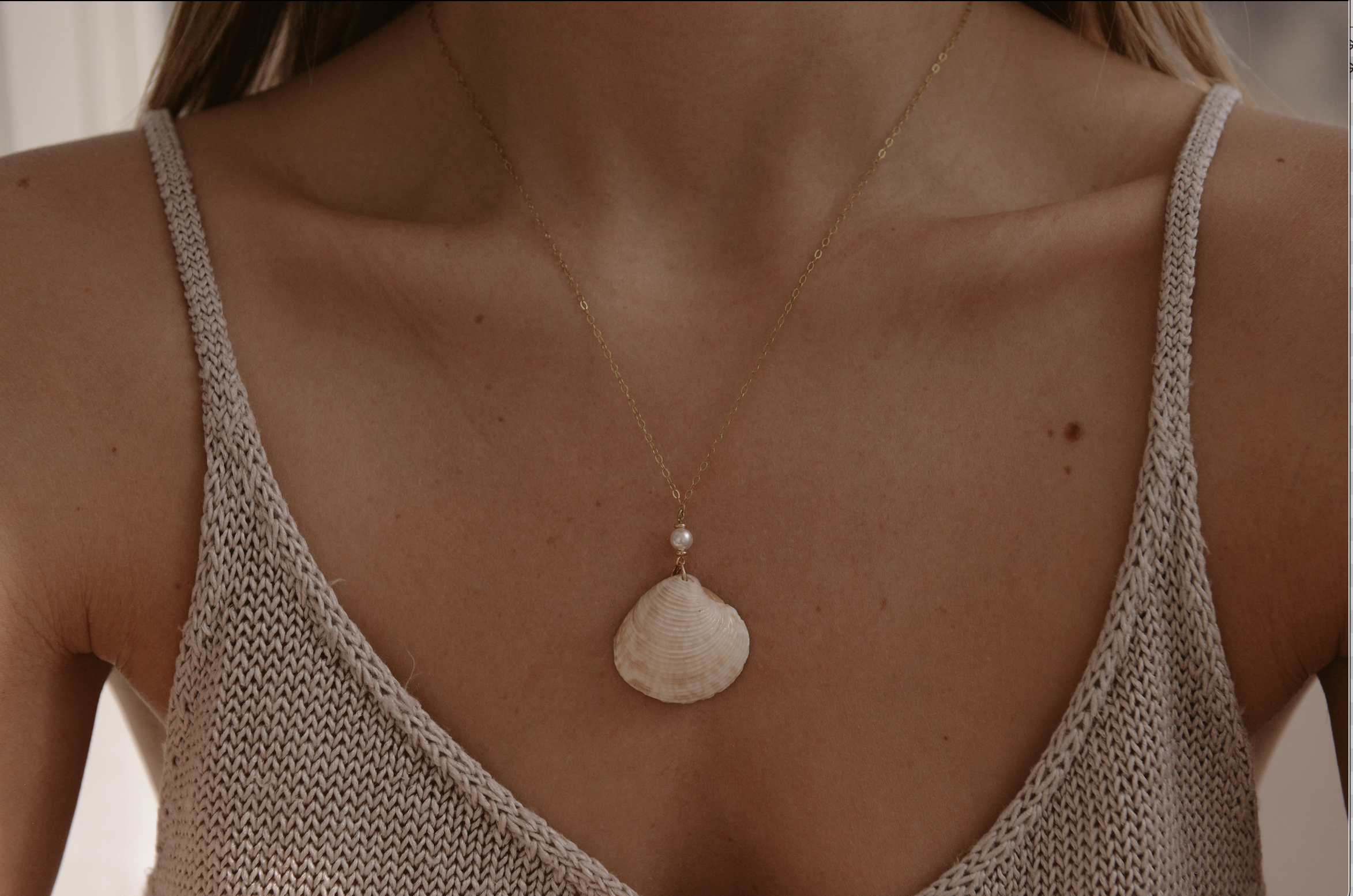 Captiva Clam Necklace