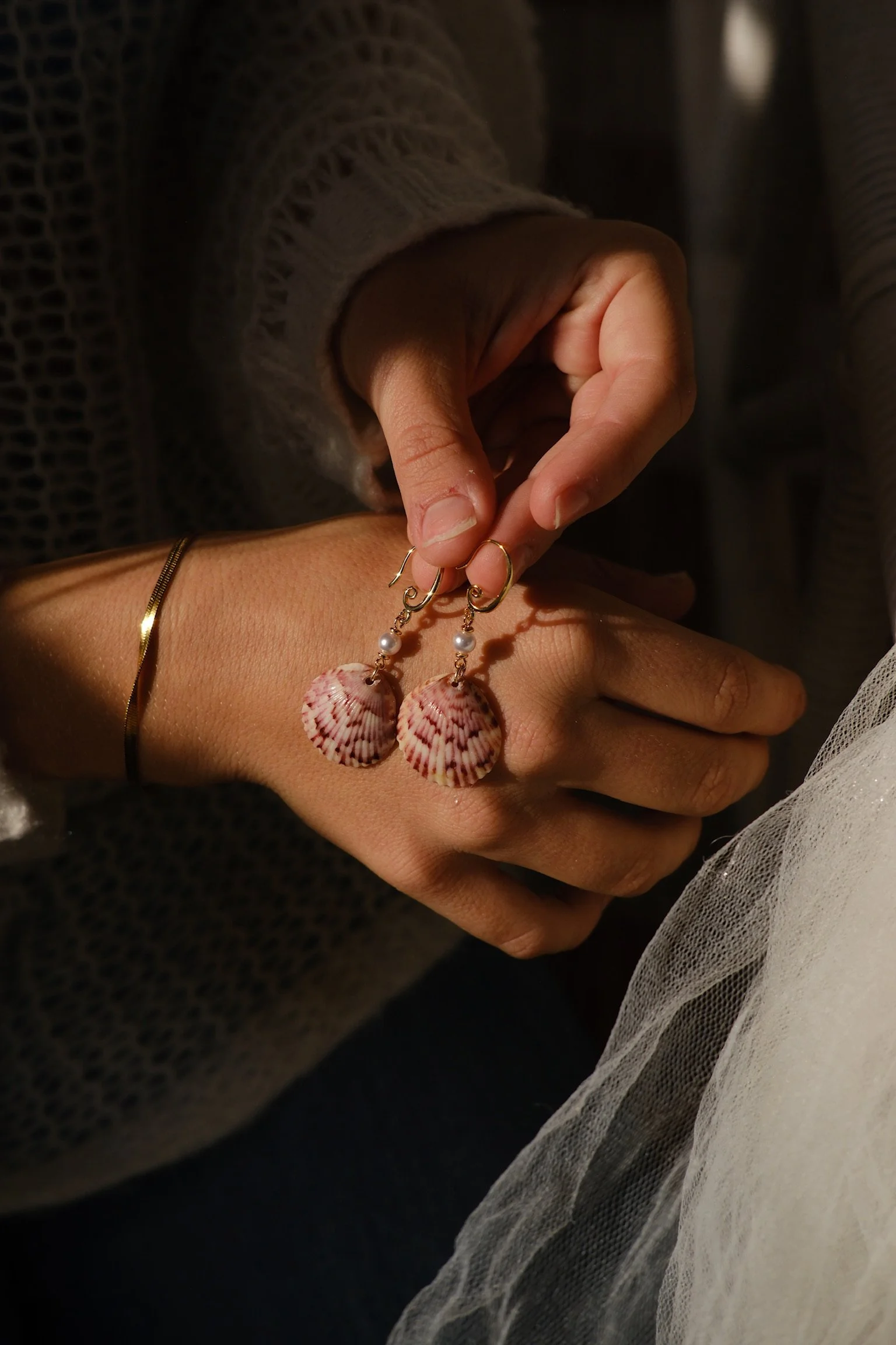 Scallop Swirl Earrings